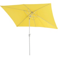 MCW Sonnenschirm Castellammare, 2x3m neigbar, Polyester/Alu 4,5kg UV-Schutz 50+ ~ gelb