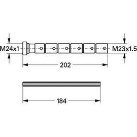 Grohe Verlängerung 200 mm Unterputzventil