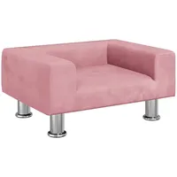 vidaXL Kindersofa Rosa 50 x 40 x 26,5 cm Samt