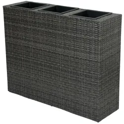 Raumtrenner Pflanzschale Blumentopf Rattan-Optik