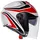 AGV Irides Tolosa Jethelm - Schwarz/Hellgrau/Rot / M