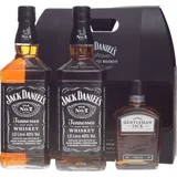 Jack Daniel's Old No.7 Tennessee 40% vol 2 x 1 l + Gentleman Jack Tennessee 40% vol 0,2 l Geschenkbox