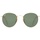 Ray Ban Round Flat Lenses RB3447N 001 53-21 shiny gold/classic green