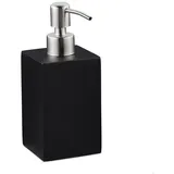 Relaxdays Seifenspender 10031062_46 schwarz Polyresin 300,0 ml, 1 St.