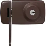 ABUS Türzusatzschloss 7035 mit Sperrbügel (Farbe: 7035 braun Bravus1000)