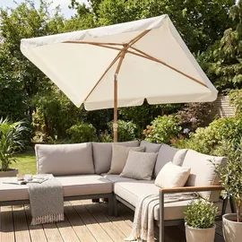 Sekey Balkonschirm 200 x 125 cm Beige/Grau