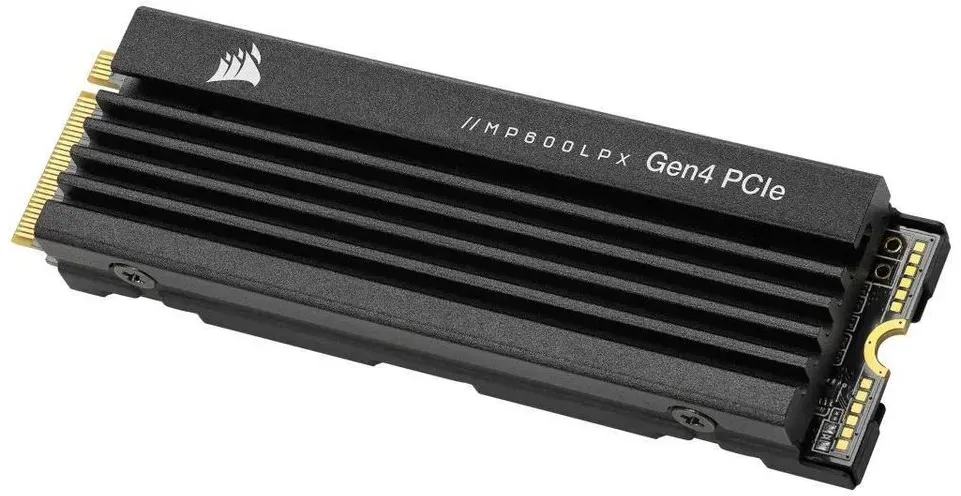 Corsair MP600 PRO LPX 8TB M.2 NVMe PCIe Gen. 4 x4 SSD interne SSD 7000,00 MB/S Lesegeschwindigkeit, 6100,00 MB/S Schreibgeschwindigkeit, Enorme Gen4-Speicherleistung für die PS5 schwarz