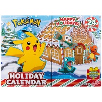 Jazwares Pokémon PKW3066 - Battle Figure Adventskalender, offizieller Pokémon Kalender mit 24 Überraschungen