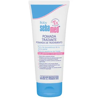 Sebamed Baby Pomada Tratante 100ml, Calma las irritaciones de la zona pañal o escoceduras y protege la piel frente a futuras irritaciones