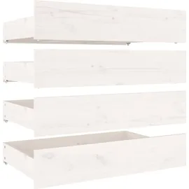 vidaXL Bett 180 x 200 cm Weiß