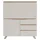 byLIVING Sekretär Valentin, Kaschmir Beige/Eiche, 3 Schubladen