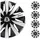 Sparco SPC1491BKSV 14Zoll, schwarz/silber