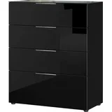 Harper Kombikommode Oakland 83 x 102 x 42 cm Schwarz