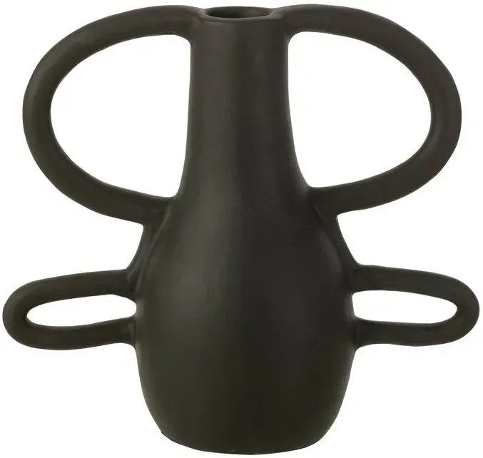 DAHEIM Vase 36 cm Textilene Schwarz