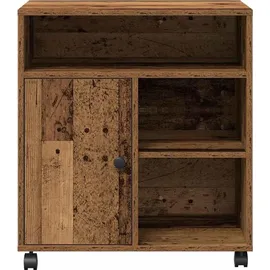 vidaXL Druckerständer Altholz 60 x 50 x 67 cm Holzwerkstoff