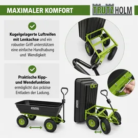 Trutzholm Bollerwagen mit Kippfunktion 400kg 125 L grün