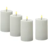 adilina LED Kerzenset LINA 11 cm 4 St. weiß