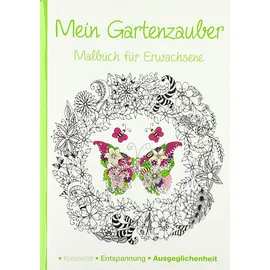 Media Verlag Malbuch für Erwachsene 1 St. Gartenzauber