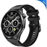 HONOR Watch 6, bis zu 35 Tage Akkulaufzeit, 5 ATM Wasserdichtigkeit, IP69, 46 mm, Shadow Black