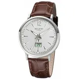 Regent Herren Funkuhr Edelstahl Lederband FR-243