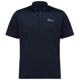 Jack Wolfskin Delgami Kurzarm-poloshirt - Night Blue - S