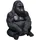 Atmosphera Skulptur Gorilla sitzend 46 cm Schwarz