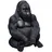 ATMOSPHERA CREATEUR D'INTERIEUR Atmosphera - Skulptur Gorilla sitzend H. 46 cm - Schwarz