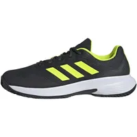 Adidas Gamecourt 2.0 Tennis Shoes Tennisschuhe, Carbon/Lucid Lemon/FTWR White