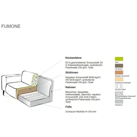 Home Affaire Ecksofa HOME AFFAIRE "Fumone, Lederoptik oder Soft-Touch Chenille", grau (taupe), B:260cm H:83cm T:200cm, 35% Lederfasern; 65%Polyester, Sofas, Ecksofa, Breite 260, mit schwarzen Massivholzfüßen