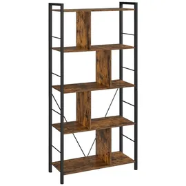VASAGLE Bücherregal 5 Ebenen Braun