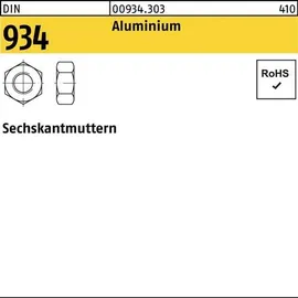 F. REYHER Nchfg. GmbH & Co. KG Sechskantmutter DIN 934 M 16 x 2 Aluminium 50 Stück