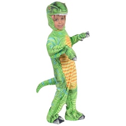 Underwraps Kostüm T-Rex grün, Dino-Overall für Jurassic Kids! grün 104-122