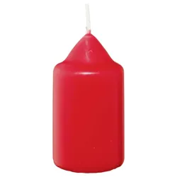 METRO Professional Stumpenkerzen, Paraffin, Ø 3.8 x 7 cm, Leuchtdauer von 7 Stunden, rot, 20 Stück