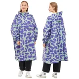 LARKSON Regenponcho Lykke Regenponcho, Wassersäule 10.000 mm (1-St) Wasserdichtes Regencape mit verschweißten Nähten grün|lila