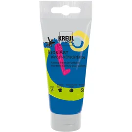 C. KREUL KREUL Kids Art Kinder-Künstlerfarbe, Königsblau 75 ml Tube, Schulmalfarbe auf Wasserbasis, matte deckende Bastelfarbe für Leinwand, Papier und Karton, vegan