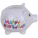 Out of the Blue Sparschwein Happy Birthday Keramik 8cm