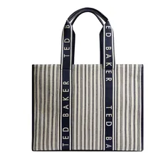 Ted Baker Hayllee Shopper Canvas Beige/Blue