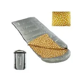 Skandika Dundee Deckenschlafsack | Kopfkissen | 3 Jahreszeiten. bis -20°C, - 220 x 80 cm, grau No Size