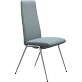 Stressless® Polsterstuhl Laurel, High Back, Größe M, mit Beinen aus Stahl in Chrom matt blau