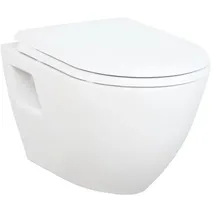 Creavit Design Wand-WC mit WC-Sitz Weiß