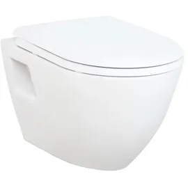 Creavit Design Wand-WC mit WC-Sitz Weiß