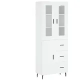 vidaXL Highboard Weiß 69,5x34x180 cm Holzwerkstoff