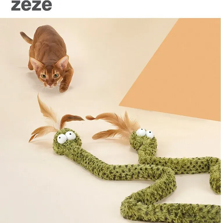 zeze Katzen-Teaser-Wand mit Kratzschlange