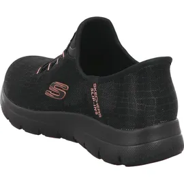SKECHERS Summits Black Mesh / Black / Rose Gold Trim 39