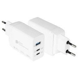 GC USB-Schnellladegerät 65W mit GaN-Technologie, 2xUSB-C+1xUSB-A, PD 3.0, QC 3.0