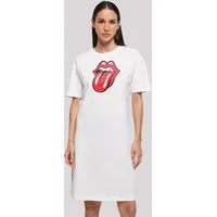 F4NT4STIC Shirtkleid The Rolling Stones Zunge Weiß XXL