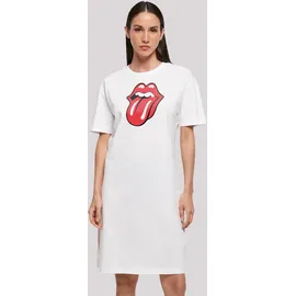 F4NT4STIC Shirtkleid The Rolling Stones Zunge Weiß XXL