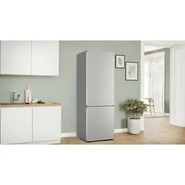 Bosch Serie 4 KGN492IAF Kühl-Gefrierkombination (440 l, 2030 mm hoch, Edelstahl)