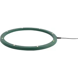 FHS International FHS für Christbaumständer mit 8 0,5 Watt warmweissen LED, Ring für den Innenbereich mit Timerfunktion 6/18 Std und Fernbedienung, grün