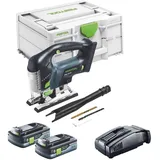 Festool CARVEX PSBC 420 EB-Basic Akku Pendelstichsäge 18 V 120 mm Brushless + 2x Akku 4,0 Ah + Schnellladegerät + Systainer